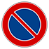 cartello stradale di divieto di sosta 